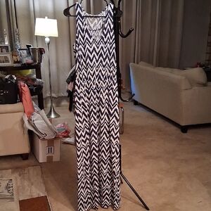 Lilly Pulitzer Gray and White Cotton Fabric